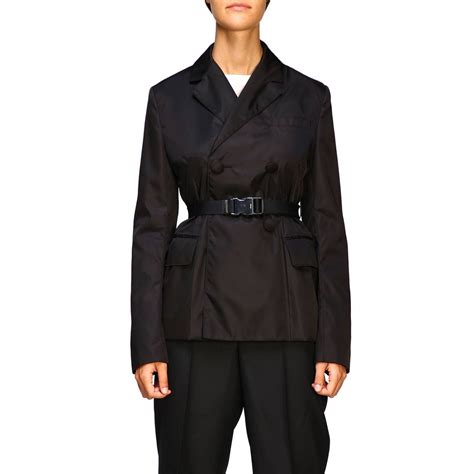 prada jacket online outlet|prada women's double breasted jackets.